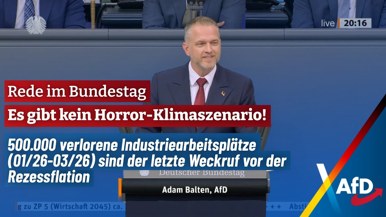 Adam Balten während einer Rede im Deutschen Bundestag